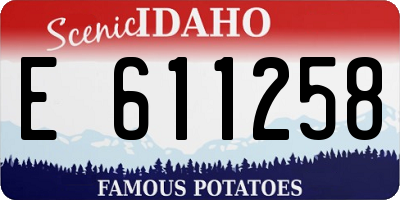 ID license plate E611258