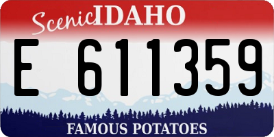 ID license plate E611359