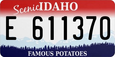 ID license plate E611370
