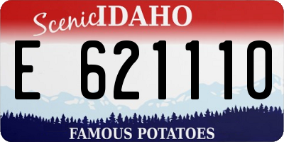 ID license plate E621110