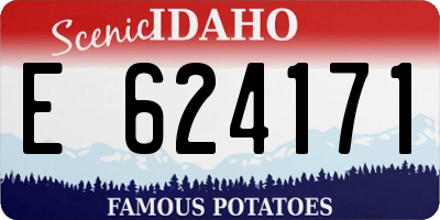 ID license plate E624171