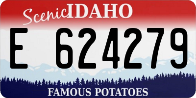 ID license plate E624279