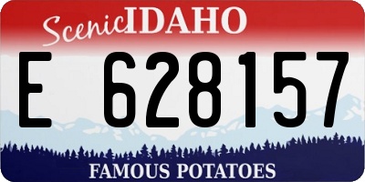 ID license plate E628157