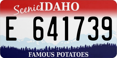 ID license plate E641739