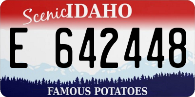 ID license plate E642448