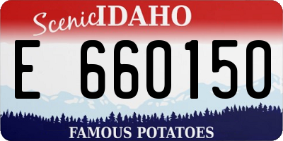 ID license plate E660150