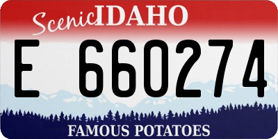 ID license plate E660274