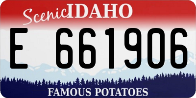 ID license plate E661906