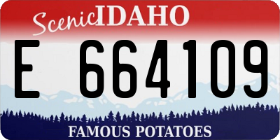 ID license plate E664109