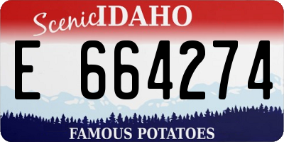 ID license plate E664274