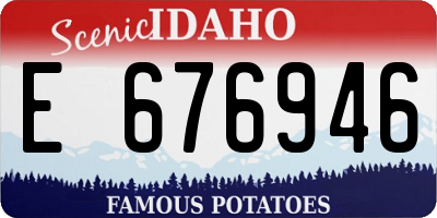 ID license plate E676946