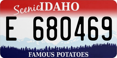ID license plate E680469