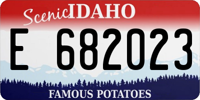 ID license plate E682023