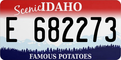 ID license plate E682273