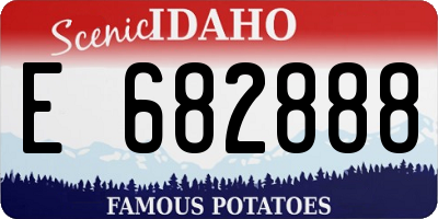 ID license plate E682888