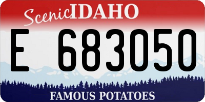 ID license plate E683050