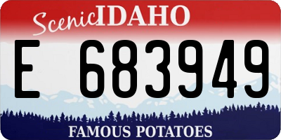 ID license plate E683949