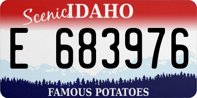 ID license plate E683976