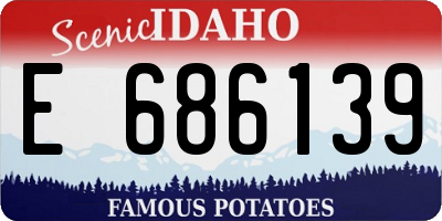 ID license plate E686139