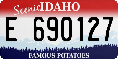 ID license plate E690127