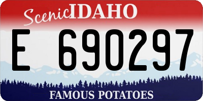 ID license plate E690297