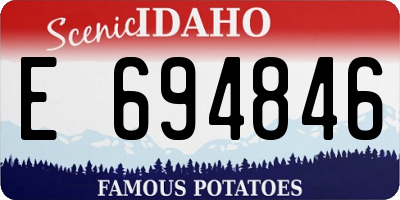 ID license plate E694846