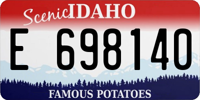 ID license plate E698140