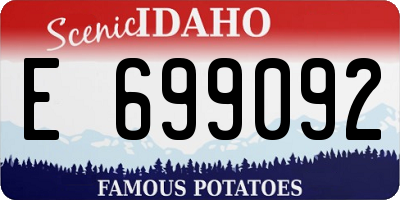 ID license plate E699092