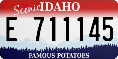 ID license plate E711145