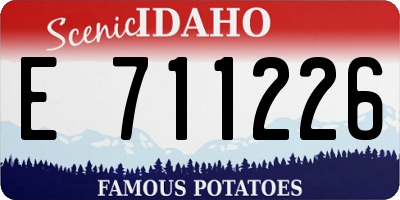 ID license plate E711226