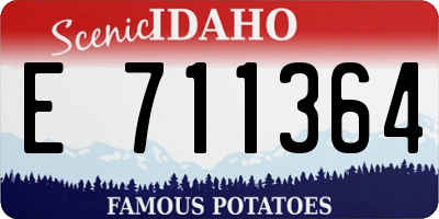 ID license plate E711364