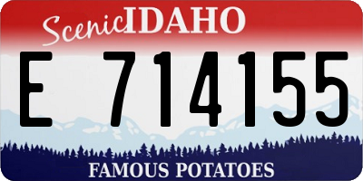 ID license plate E714155