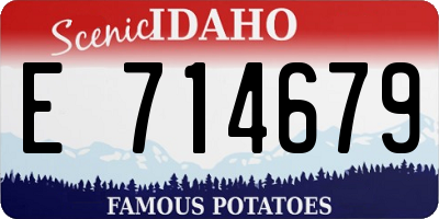 ID license plate E714679