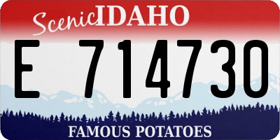 ID license plate E714730