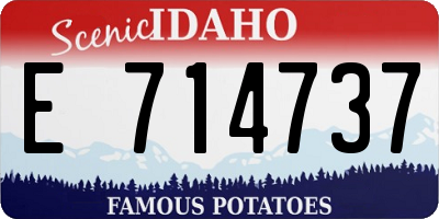 ID license plate E714737