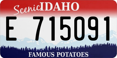 ID license plate E715091