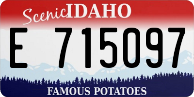 ID license plate E715097