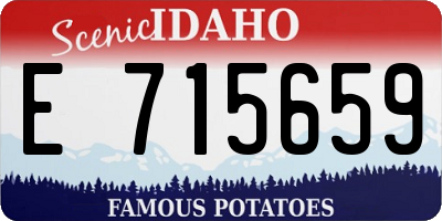 ID license plate E715659