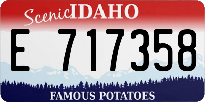 ID license plate E717358