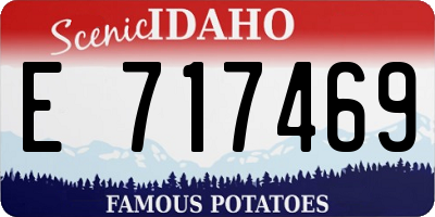ID license plate E717469