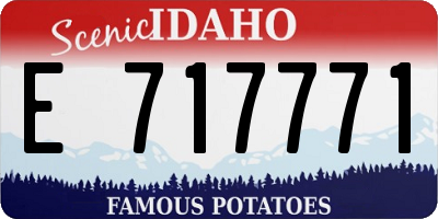 ID license plate E717771