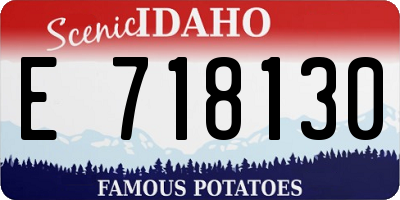 ID license plate E718130
