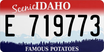 ID license plate E719773