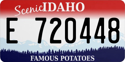 ID license plate E720448