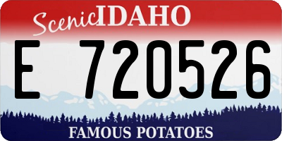 ID license plate E720526