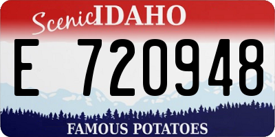 ID license plate E720948