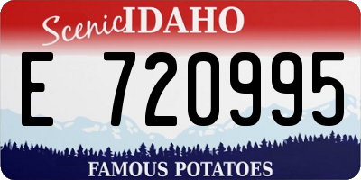 ID license plate E720995