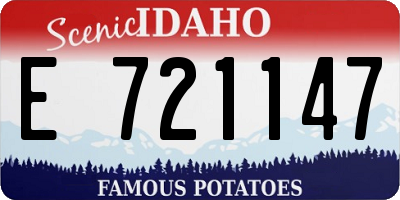 ID license plate E721147