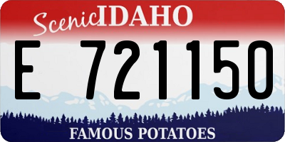 ID license plate E721150
