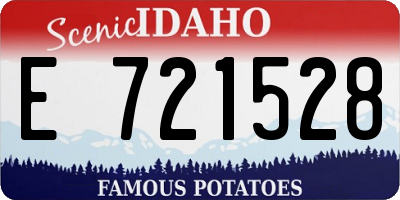 ID license plate E721528
